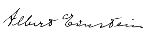 Albert Einstein Signature - Reveal Wildlife