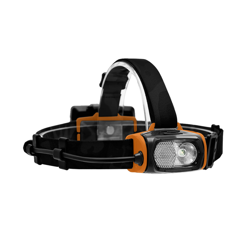 Product image of Night Master H1 Dual Colour LED Rechargeable Head Torch Orange - Reveal Wildlife